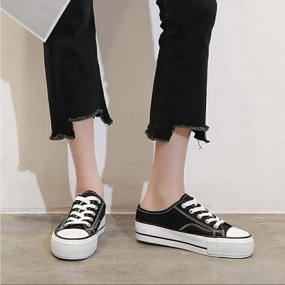 Platform Shoes Slip On Low Top Sneakers